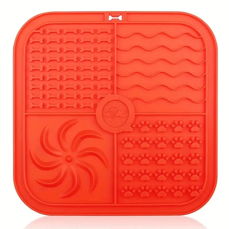 Silicone Slow Feeder Mat  Bathing Distraction