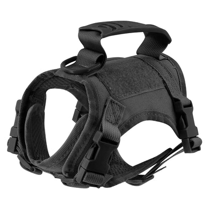 Tactical Cat Harness Adjustable Vest For  Small Dogs with Control Handle Walking Training