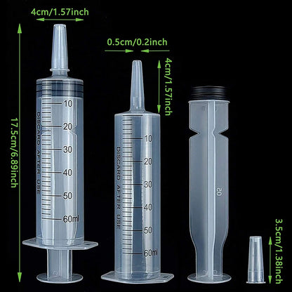 60/100/150 ML Reusable Syringe Sterile Measuring Syringe Pet Animal Feeding