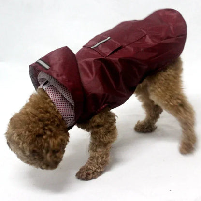 Pet Raincoat Reflective Stripe Rain Jacket  S-6XL