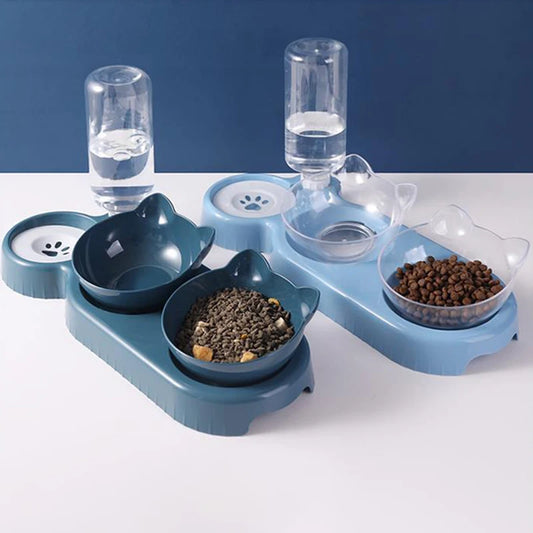 3 in 1 Cat Feeder Automatic Water Dispenser Double Bowl  small dogs