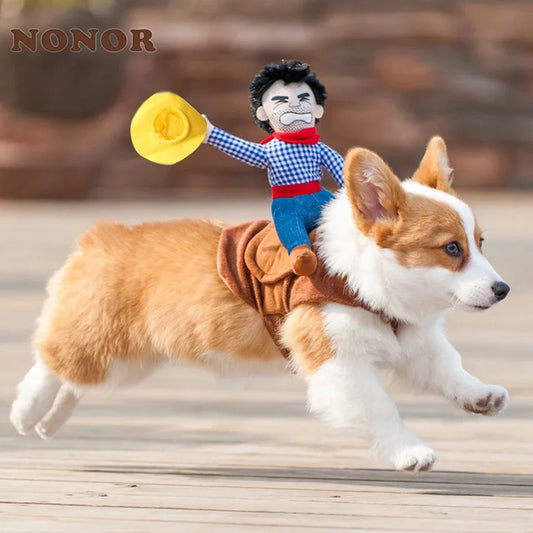 Halloween Pet Clothes Funny Cowboy Dressing Up Costumes for Small Pets