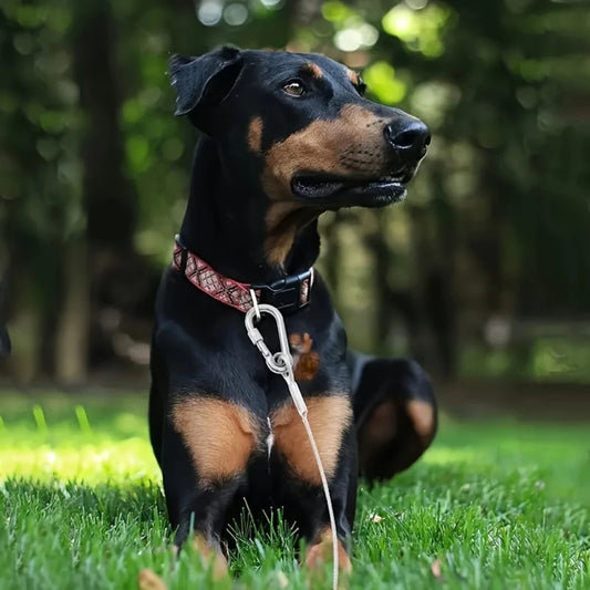 Outdoor Pet Leash for Metal Screw Stake Steel Cable Camping Garden