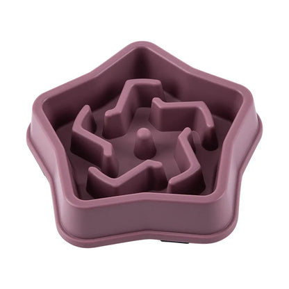 Pet Slow Food Bowl Anti-choking Multiple Colors Shapes