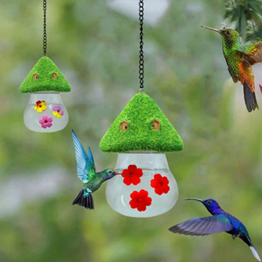 Outdoor Hanging Hummingbird Water Feeders Ant Bee Proof  Feeding Station