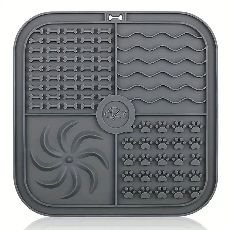 Silicone Slow Feeder Mat  Bathing Distraction