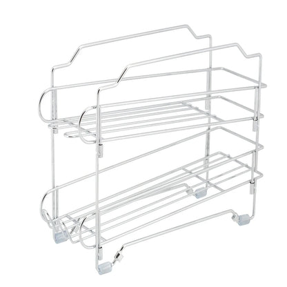 10 Can Pet Food Dispenser Stackable Collapsible Steel with Angled Shelves Anti-Slip Feet