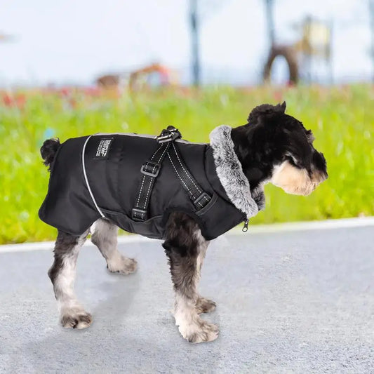 Dog Cold Weather Coats Fleece Adjustable Pet Apparel Costume