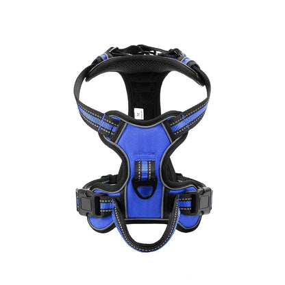 Nylon Pet Harness Vest Reflective Soft No Pull Harness For Small Large Dogs