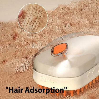 Pet Brush Steamy Self-Cleaning Shedding Brush Rechargeable