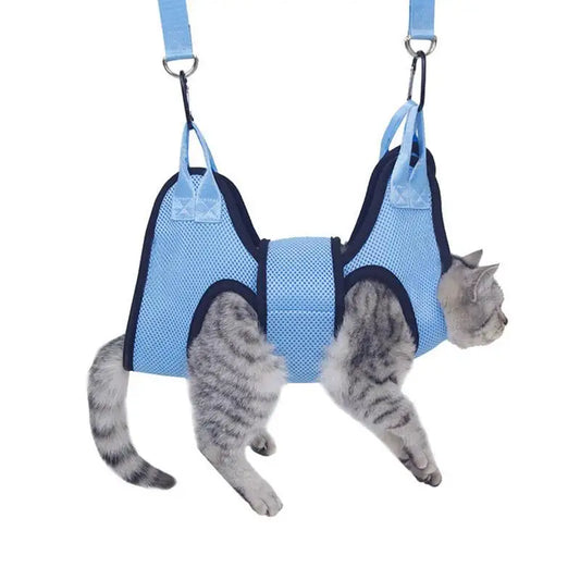 Cat  Dog Grooming Hammock With Security Strap anti scratch