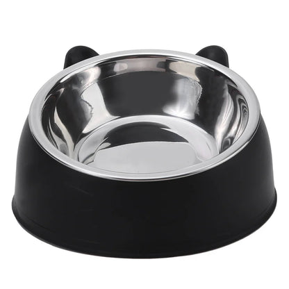 100ML Cat Dog Bowl 15 Degrees Raised Non Slip Tilt Safeguard