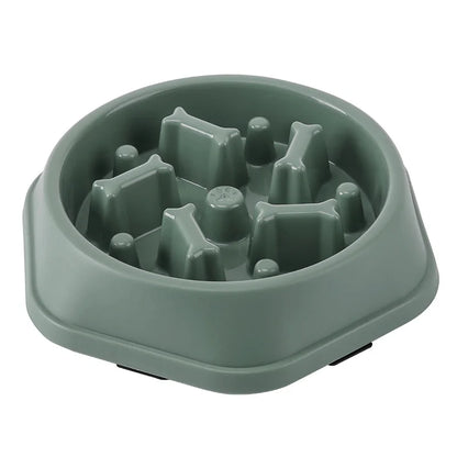 Pet Slow Food Bowl Anti-choking Multiple Colors Shapes