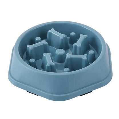 Pet Slow Food Bowl Anti-choking Multiple Colors Shapes
