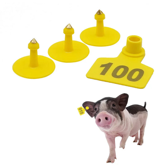 500  Ear Tags Copper Number Pet Label Farm Animals