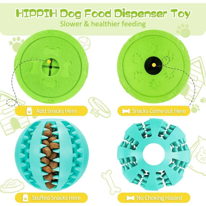 Dog Toys for Treat Dispensing, Toys for Teething, Dog Treat Ball for Teeth/Slow Feeder