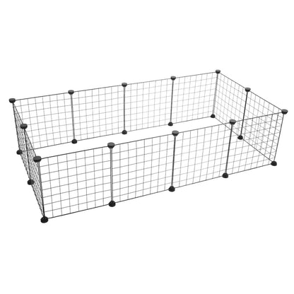 Pet Playpen, Small Animal Cage Indoor Portable Metal Wire Yard Fence for Small Animals Kennel Crate Fence