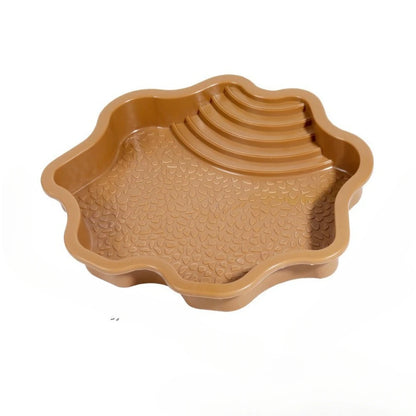Reptile Bathing Pool Water Bowl with Slip Proof  Steps 35x28.50cm Resting and Soaking