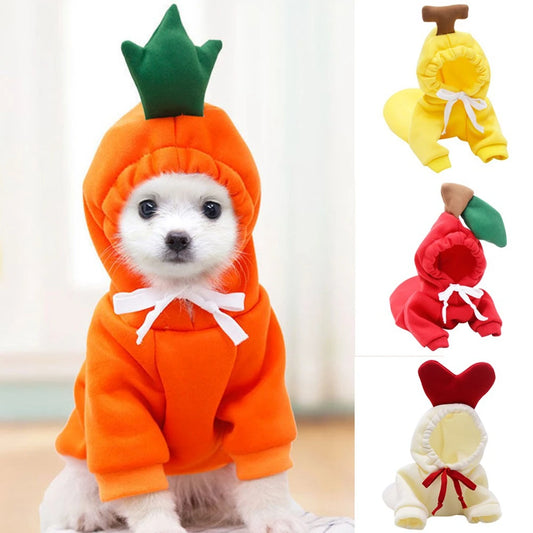 Cute Fruit Dog Clothes Hoodies Costume Coat Jacket Puppy Cat