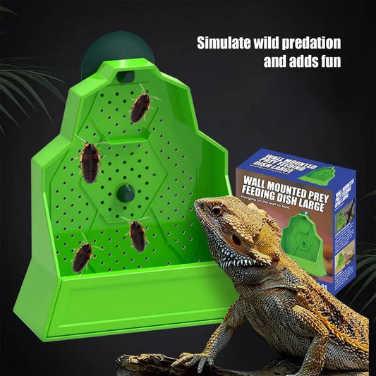 Chameleon Feeder Reptile Feeding Box Anti-Escape Hunting Bowl For Chameleon Frog Snake Spider Amphibian