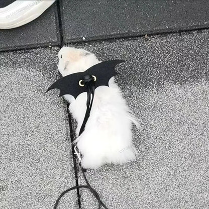 Small Animal Bat Wing Costume Leash Rope  Hamster Rat