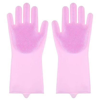 Pet Grooming Gloves Dog Cat Bathing Cleaning   Hair Removal
