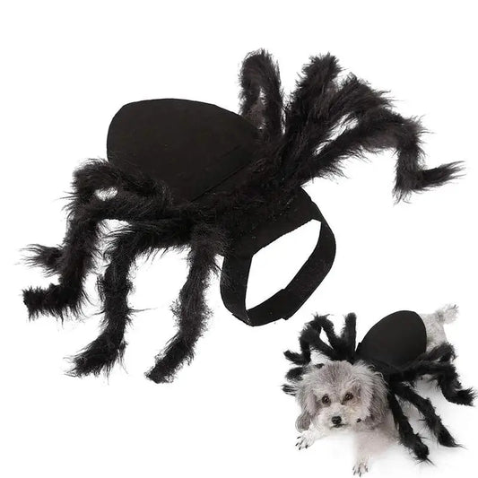 Halloween Pet Spider Costume Black Spooky Spider For Dogs Cats Cosplay Outfit