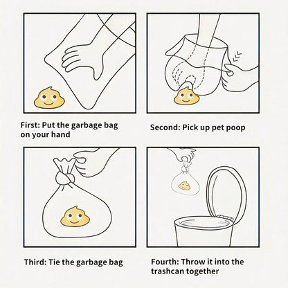 3/6/10/12 Rolls 180 Count Super Thick  Poop Bags Leak-Proof Polyethylene