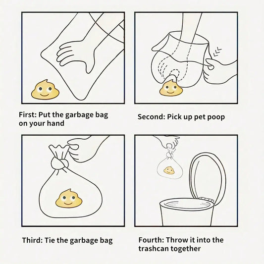 3/6/10/12 Rolls 180 Count Super Thick  Poop Bags Leak-Proof Polyethylene