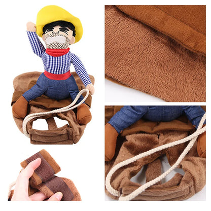 Halloween Pet Clothes Funny Cowboy Dressing Up Costumes for Small Pets