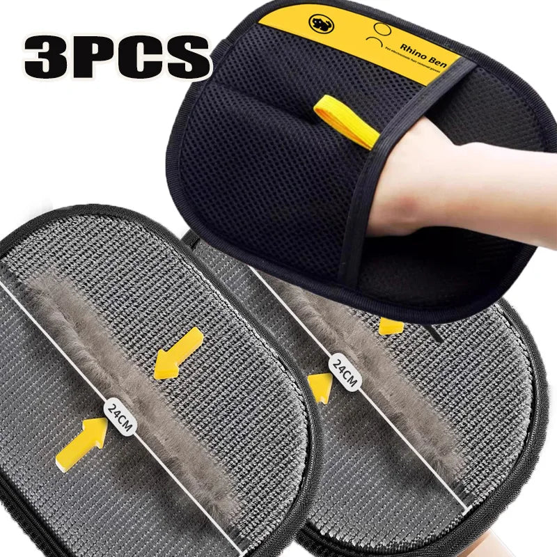 Pet Hair Cleaning And Collection Gloves Double-sided Glove