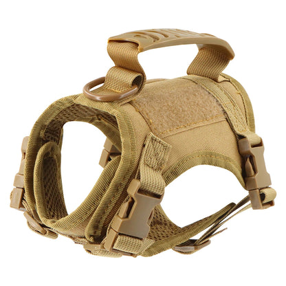 Tactical Cat Harness Adjustable Vest For  Small Dogs with Control Handle Walking Training