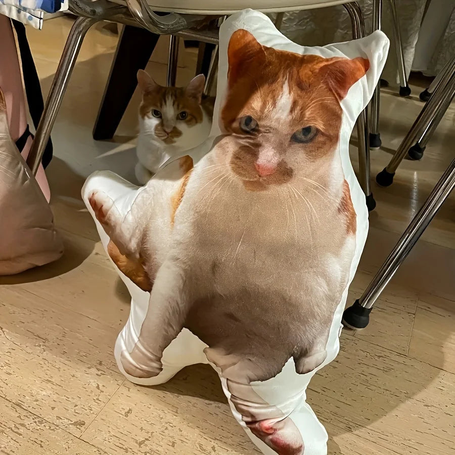 Customized pet photos plush pillows, personalized cat and dog shaped  cushions