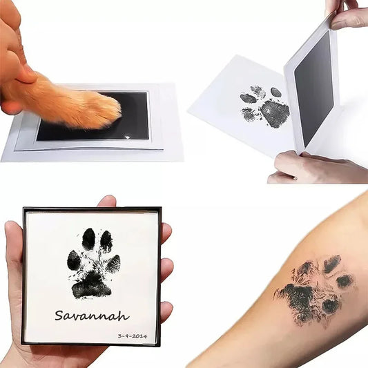 Cat Dog Paw Print Ink Kit Pad Non-toxic DIY Clean Inkless