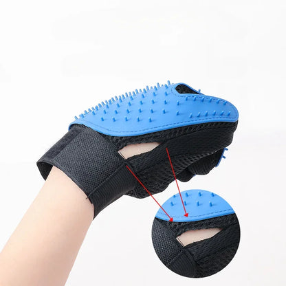 Pet Grooming Glove Shedding Glove Bath Mitt Massage Glove