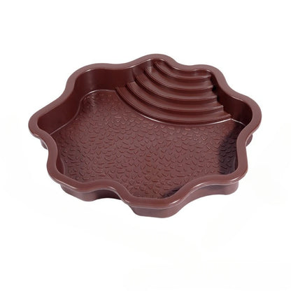 Reptile Bathing Pool Water Bowl with Slip Proof  Steps 35x28.50cm Resting and Soaking