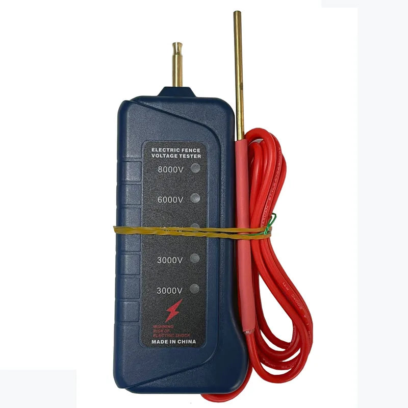 Electric Fence Voltage Tester 3000V-8000V Led Detect Electric Fencing Fault Finder Voltmeter
