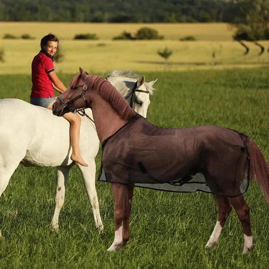 Mesh Horse Fly Sheet Reusable Adjustable UV Protective  Lightweight Breathable