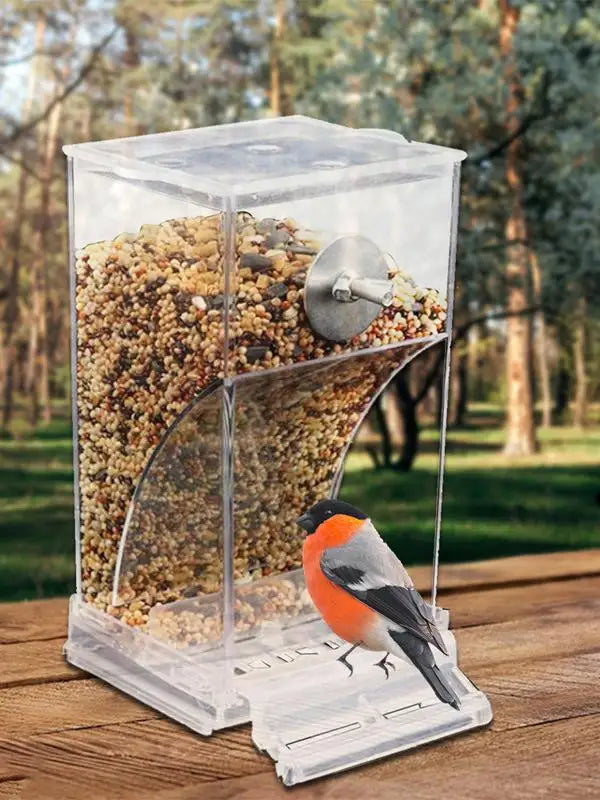 Acrylic Bird Feeders Anti Spill Feeder Drinker For Bird Cage