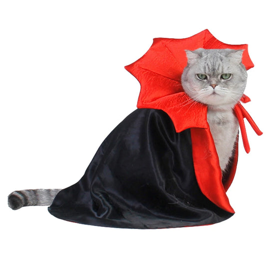 Funny Pet Costume Vampire Cloak For Small Dog Cat Halloween Cape