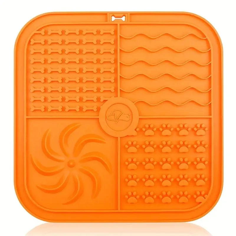 Silicone Slow Feeder Mat  Bathing Distraction