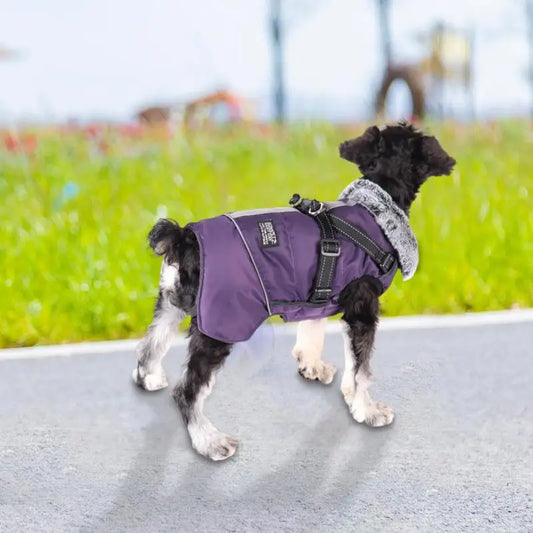 Dog Cold Weather Coats Fleece Adjustable Pet Apparel Costume