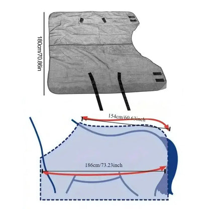 Mesh Horse Fly Sheet Reusable Adjustable UV Protective  Lightweight Breathable