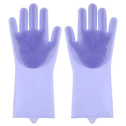 Pet Grooming Gloves Dog Cat Bathing Cleaning   Hair Removal