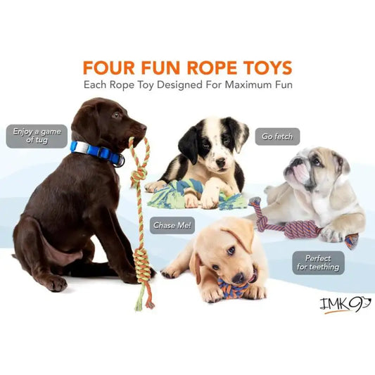 dog rope toys natural materials interactive