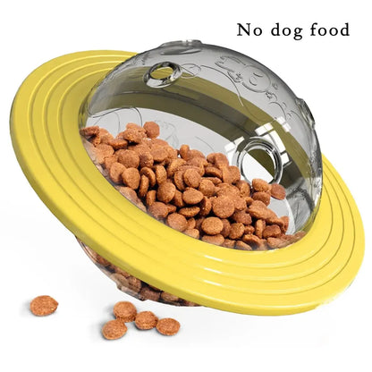 Flying Saucer Pet Game Toy Chew Slow Food Feeder Ball