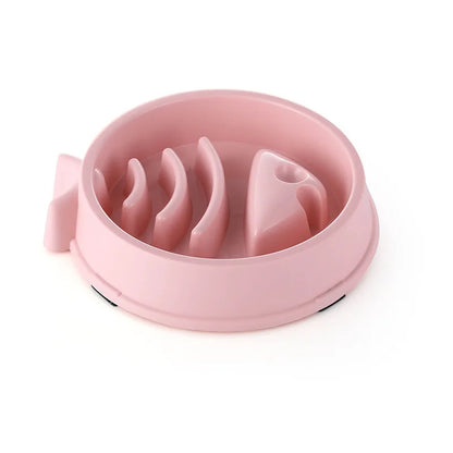 Pet Slow Food Bowl Anti-choking Multiple Colors Shapes