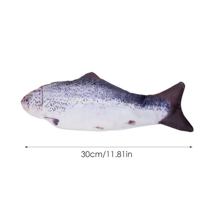 Pet Toys Fish USB Charger Interactive Electric Floppy Fish Realistic Chew Toy