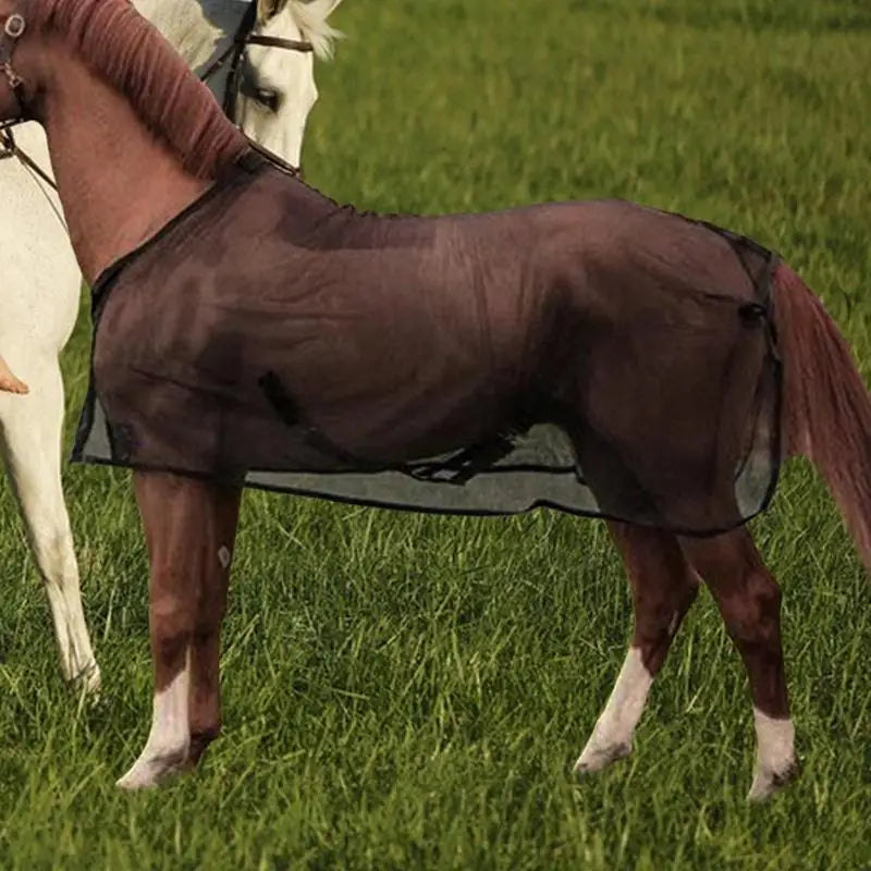 Mesh Horse Fly Sheet Reusable Adjustable UV Protective  Lightweight Breathable