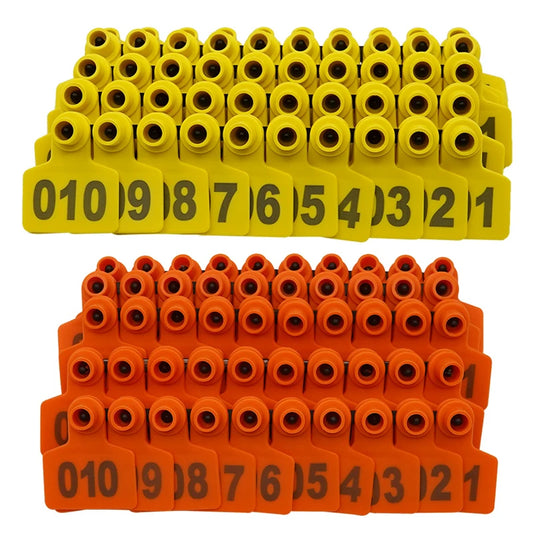 500  Ear Tags Copper Number Pet Label Farm Animals